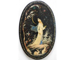 Лаковая миниатюра "Снегурочка"