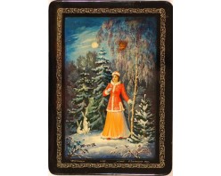 Лаковая миниатюра "Снегурочка"