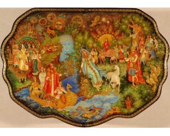 Лаковая миниатюра "Снегурочка"