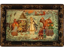 Лаковая миниатюра "Снегурочка"