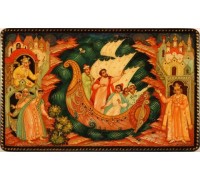 Лаковая миниатюра "Сказка о царе Салтане"