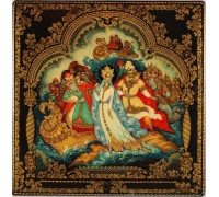 Лаковая миниатюра "Царевна лебедь"