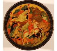 Лаковая миниатюра "Молодильные яблоки и живая вода"