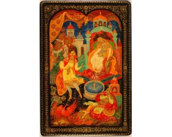 Лаковая миниатюра "Сказка о живой воде"