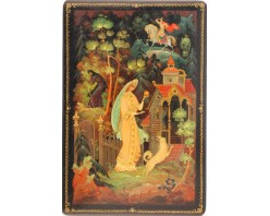 Лаковая миниатюра "Сказка о мертвой царевне"