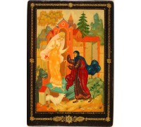 Лаковая миниатюра "Сказка о мертвой царевне"