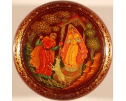 Лаковая миниатюра "Сказка о мертвой царевне"