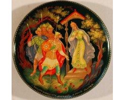 Лаковая миниатюра "Сказка о мертвой царевне"