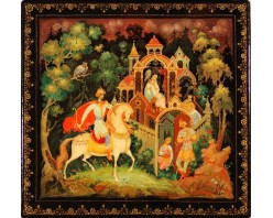 Лаковая миниатюра "Сказка о спящей царевне"