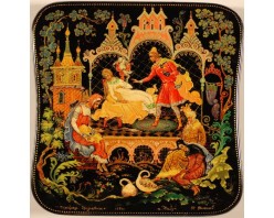 Лаковая миниатюра "Спящая царевна"