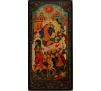 Лаковая миниатюра "Золотой петушок"