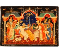 Лаковая миниатюра "Золотой петушок"