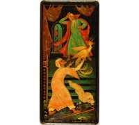 Лаковая миниатюра "Золотой петушок"