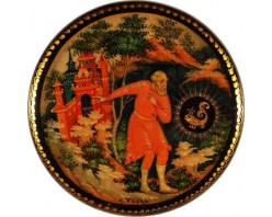 Лаковая миниатюра "Золотая рыбка"