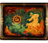 Лаковая миниатюра "Золотая рыбка"