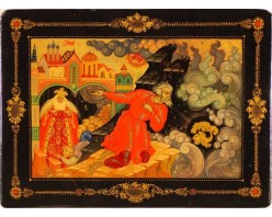 Лаковая миниатюра "Золотая рыбка"