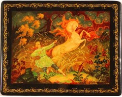 Лаковая миниатюра "Сивка Бурка"