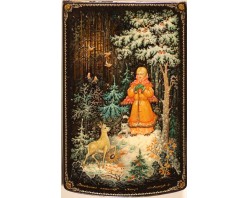 Лаковая миниатюра "Серебряное копытце"