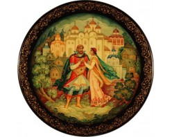 Лаковая миниатюра "Встреча Садко"