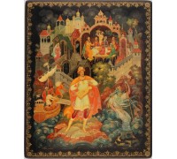 Лаковая миниатюра "Садко гусляр"