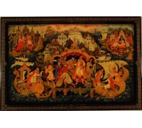 Лаковая миниатюра "Садко купец"