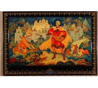 Лаковая миниатюра "Былина Новгорода"