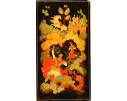 Лаковая миниатюра "Былина о богатыре"