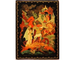 Лаковая миниатюра "Добрыня Никитич"