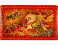 Лаковая миниатюра "Илья Муромец"