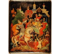 Лаковая миниатюра "Илья Муромец"