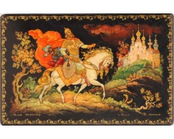 Лаковая миниатюра "Илья Муромец"