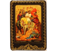 Лаковая миниатюра "Микула Селянинович"