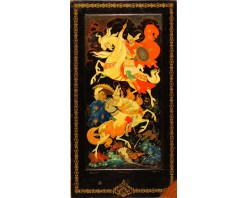 Лаковая миниатюра "Поединок"