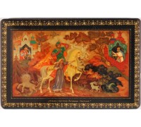 Лаковая миниатюра "Сказка о русском богатыре Зеленом"