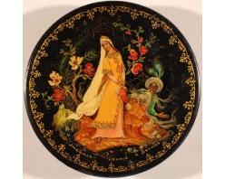 Лаковая миниатюра "Людмила"