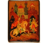 Лаковая миниатюра "Ратмир"