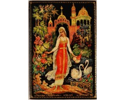 Лаковая миниатюра "Руслан и Людмила"