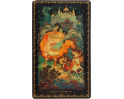 Лаковая миниатюра "Руслан и Людмила"