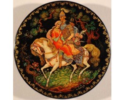 Лаковая миниатюра "Руслан и Людмила"