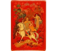 Лаковая миниатюра "Руслан и Финн"