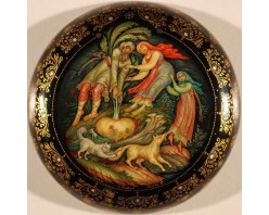 Лаковая миниатюра "Репка"