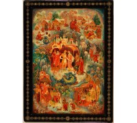 Лаковая миниатюра "По щучьему велению"