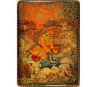 Лаковая миниатюра "По щучьему велению"