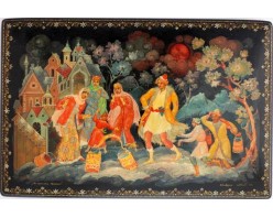 Лаковая миниатюра "По щучьему велению"