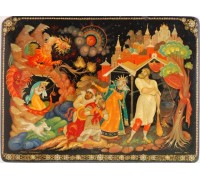 Лаковая миниатюра "Никита Кожемяка"