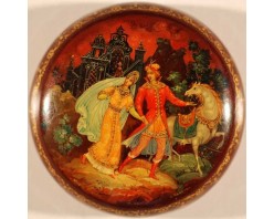 Лаковая миниатюра "Марья Моревна"