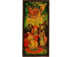 Лаковая миниатюра "Летучий корабль"