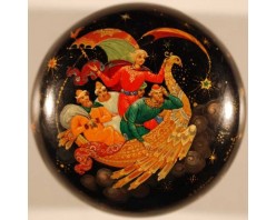 Лаковая миниатюра "Летучий корабль"