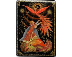 Лаковая миниатюра "Жар птица"