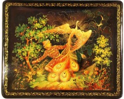 Лаковая миниатюра "Жар птица"